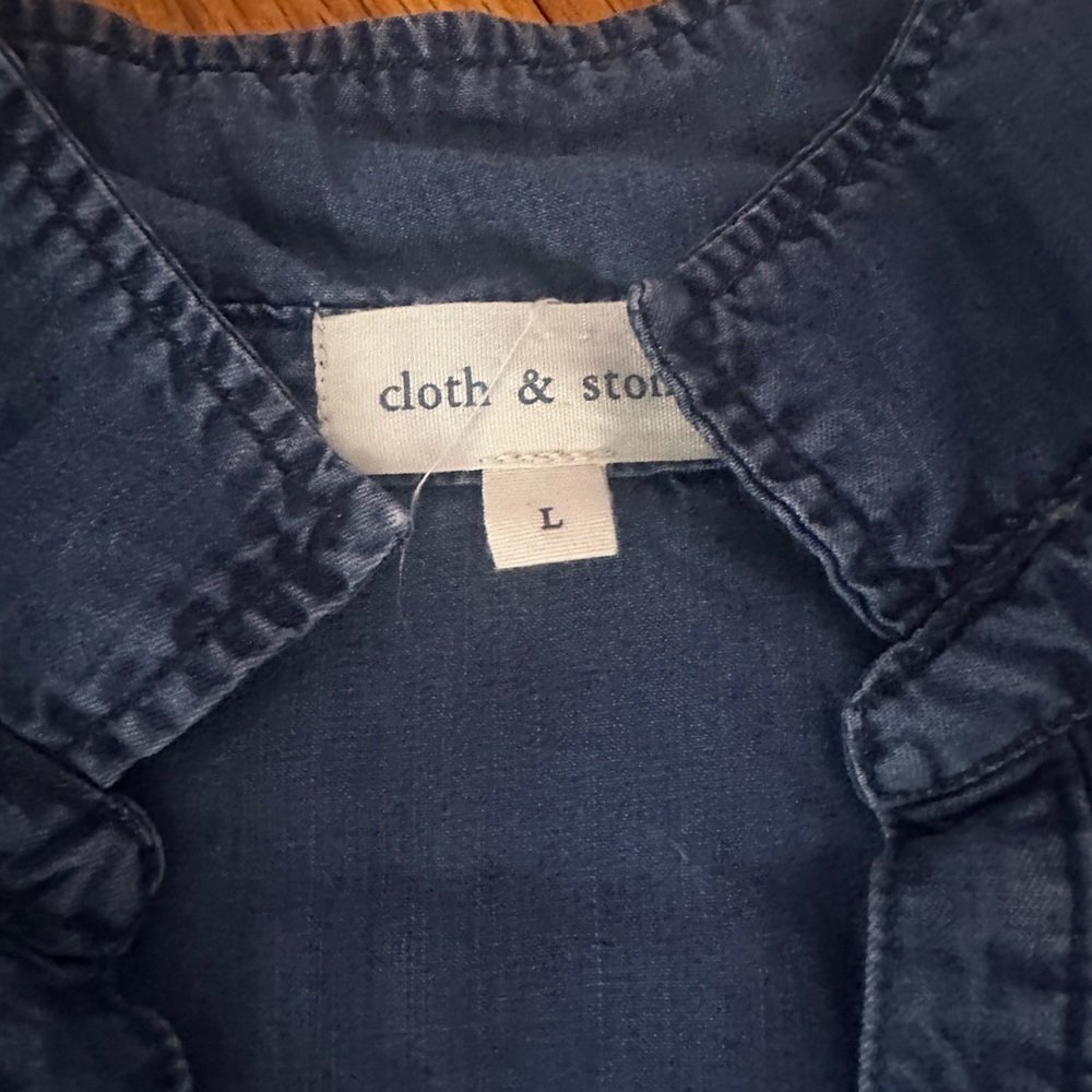 Anthropologie cloth & stone chambray dress - Picture 4 of 5